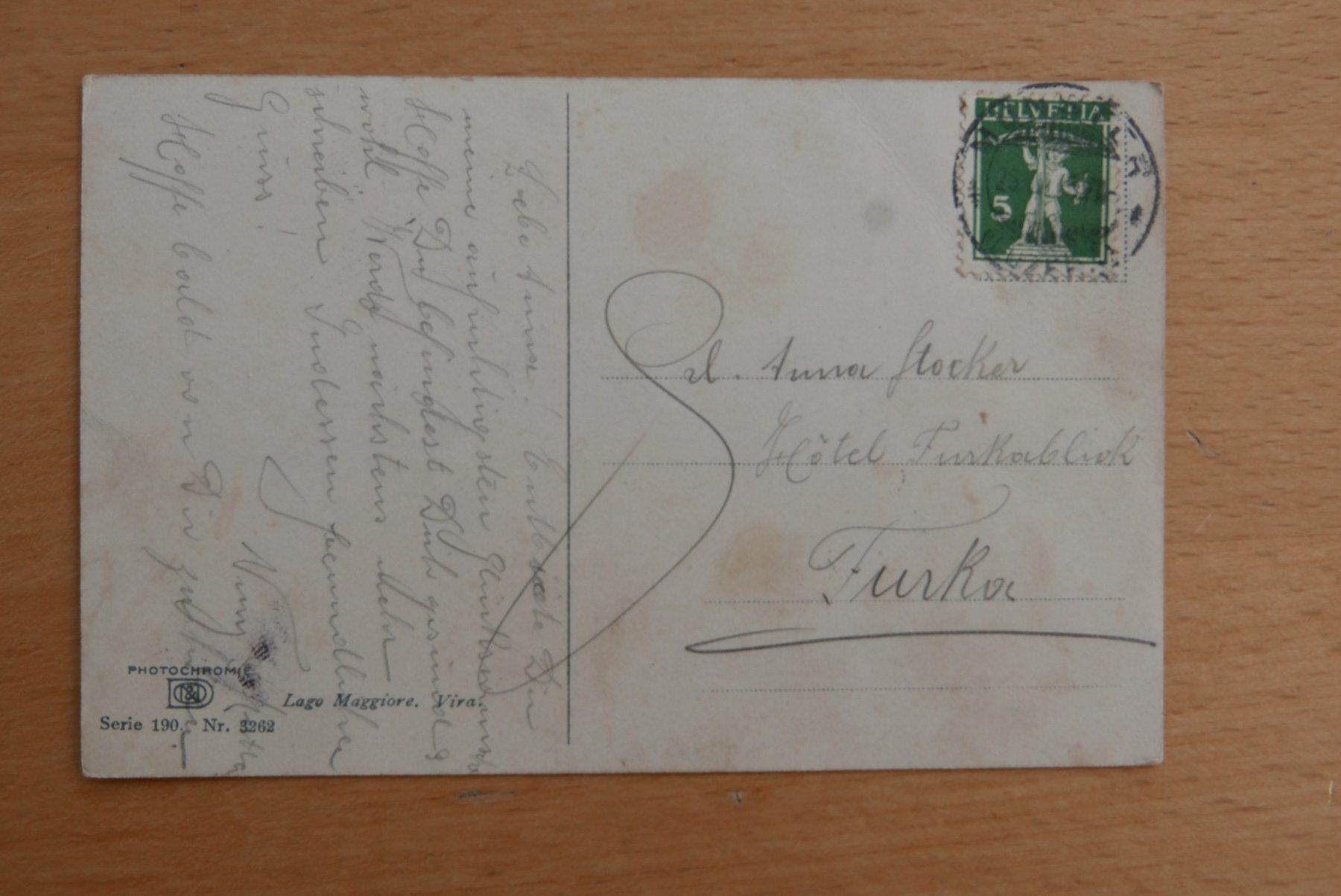 Cartoline postali: A.K. Lago Maggiore bei Vira – Usato da Rotkreuz venduto da nigal 1
