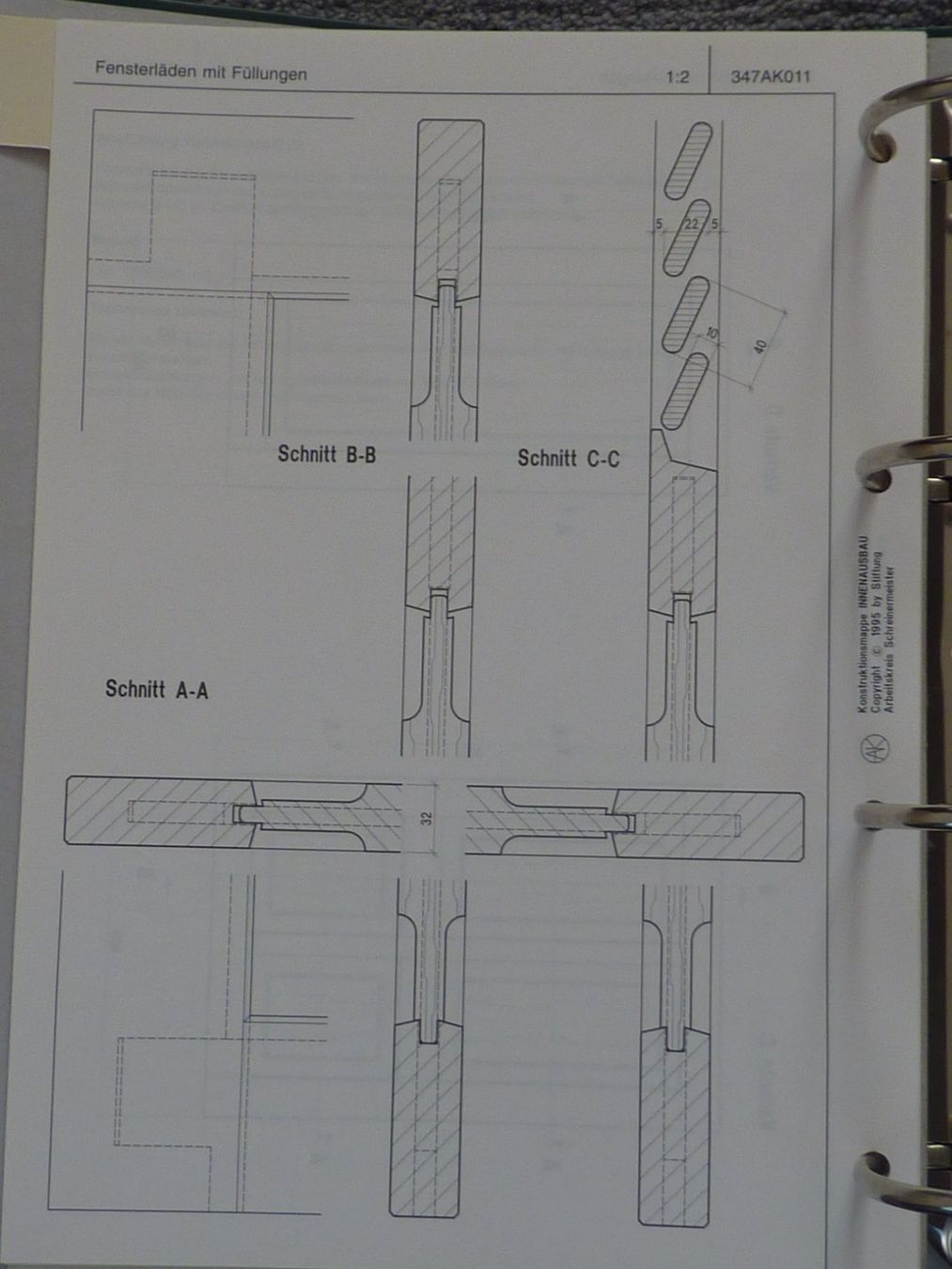 Ordner: Konstruktionsmappe Innenausbau Band 3 – Gebraucht aus Triengen von Nussbaum14 2