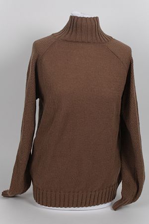 Rollkragen Pullover braun