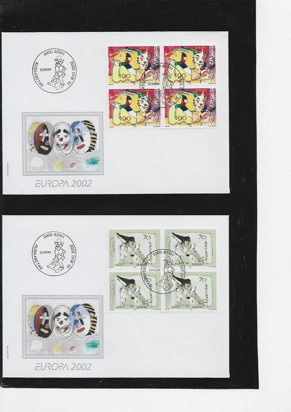 Tous les timbres: 2002 2x FDC 4er  Europa – D'occasion à Rheinau par loxis