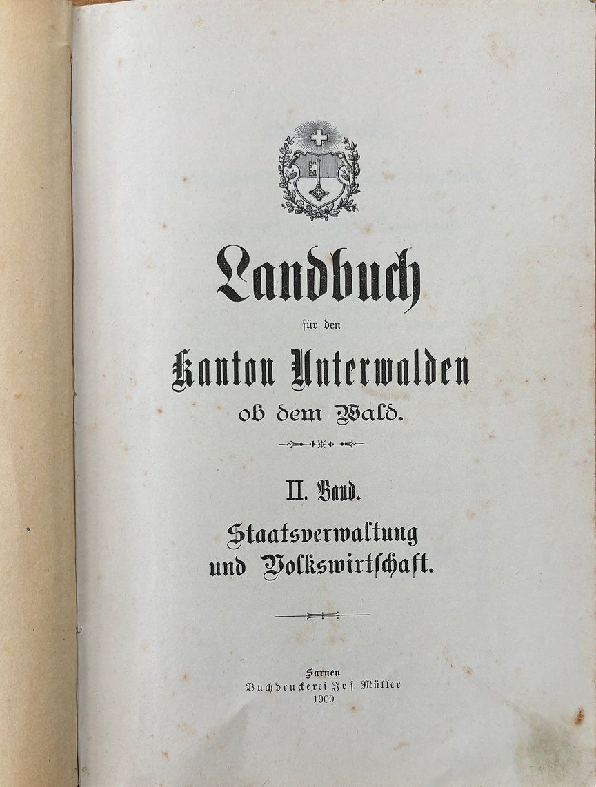 Livres: Obwaldnerisches Landbuch II – D'occasion à Sarnen par Livres 1