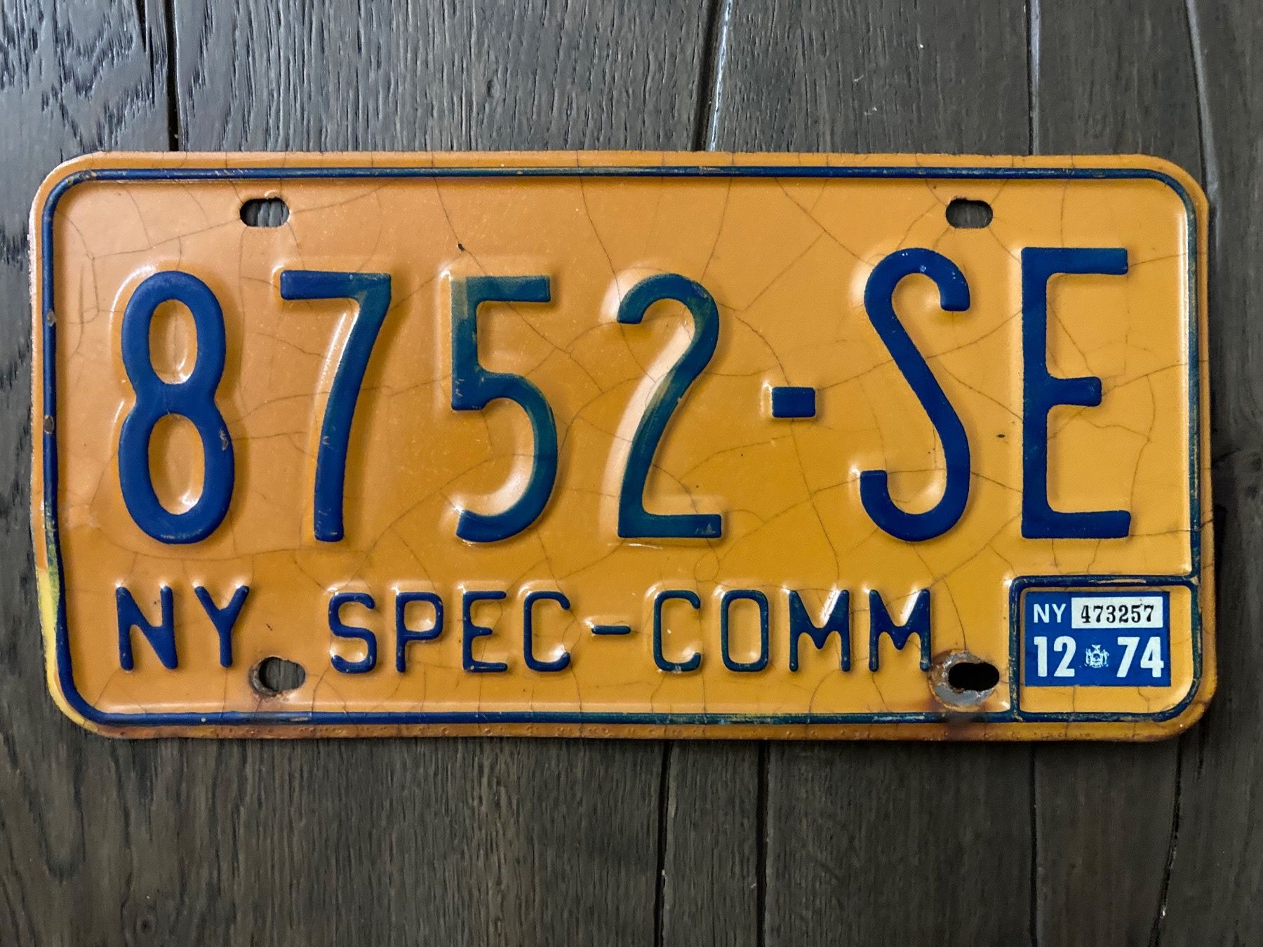 Insegne: US Nummernschild New York – Usato da Oensingen venduto da Heineken-Joe