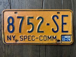 US Nummernschild New York