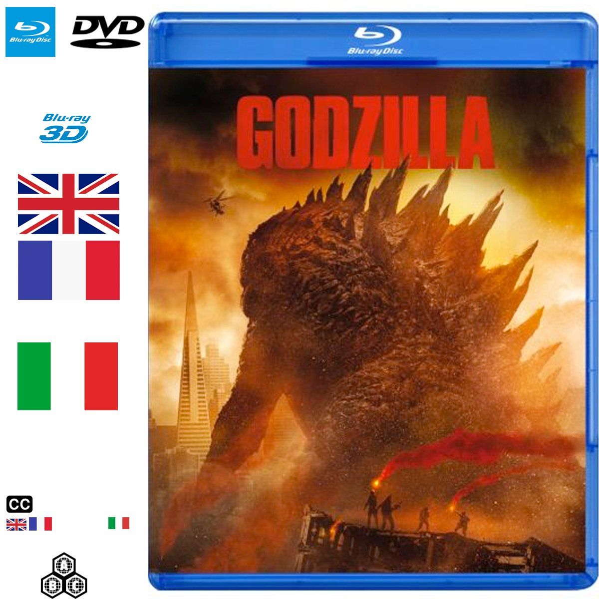 Tutti i DVDs: Godzilla (2014) - Blu-ray 3D + Blu-ray 2D + DVD – Usato da Semsales venduto da __Florian__