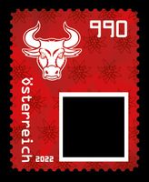 Crypto Stamp 4.0 Österreich: BULLE IN ROT
