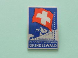Abzeichen Grindelwald BE Bern 1935 Schweizer Ski Rennen