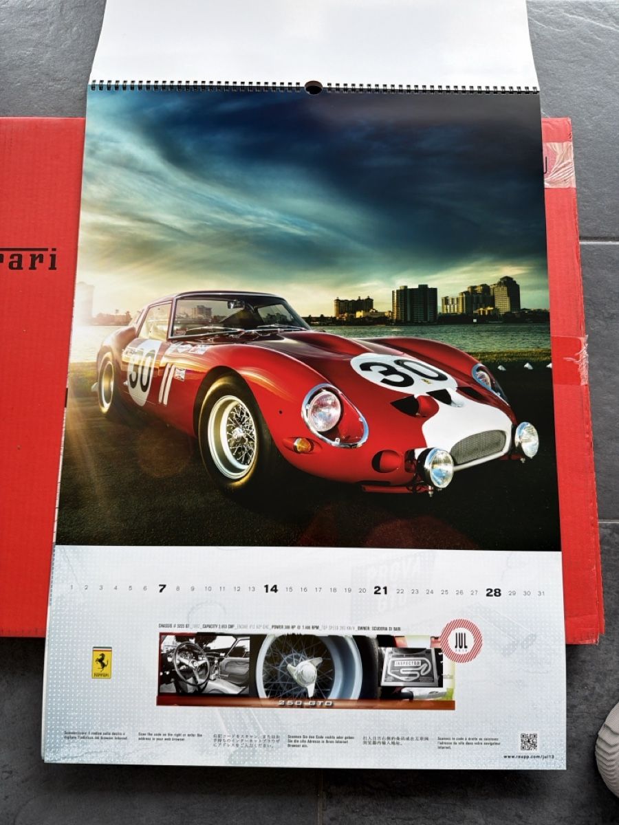 Ferrari Kalender: Original Ferrari Kalender 2013 – Gebraucht aus Wolfwil von Rolex1 6