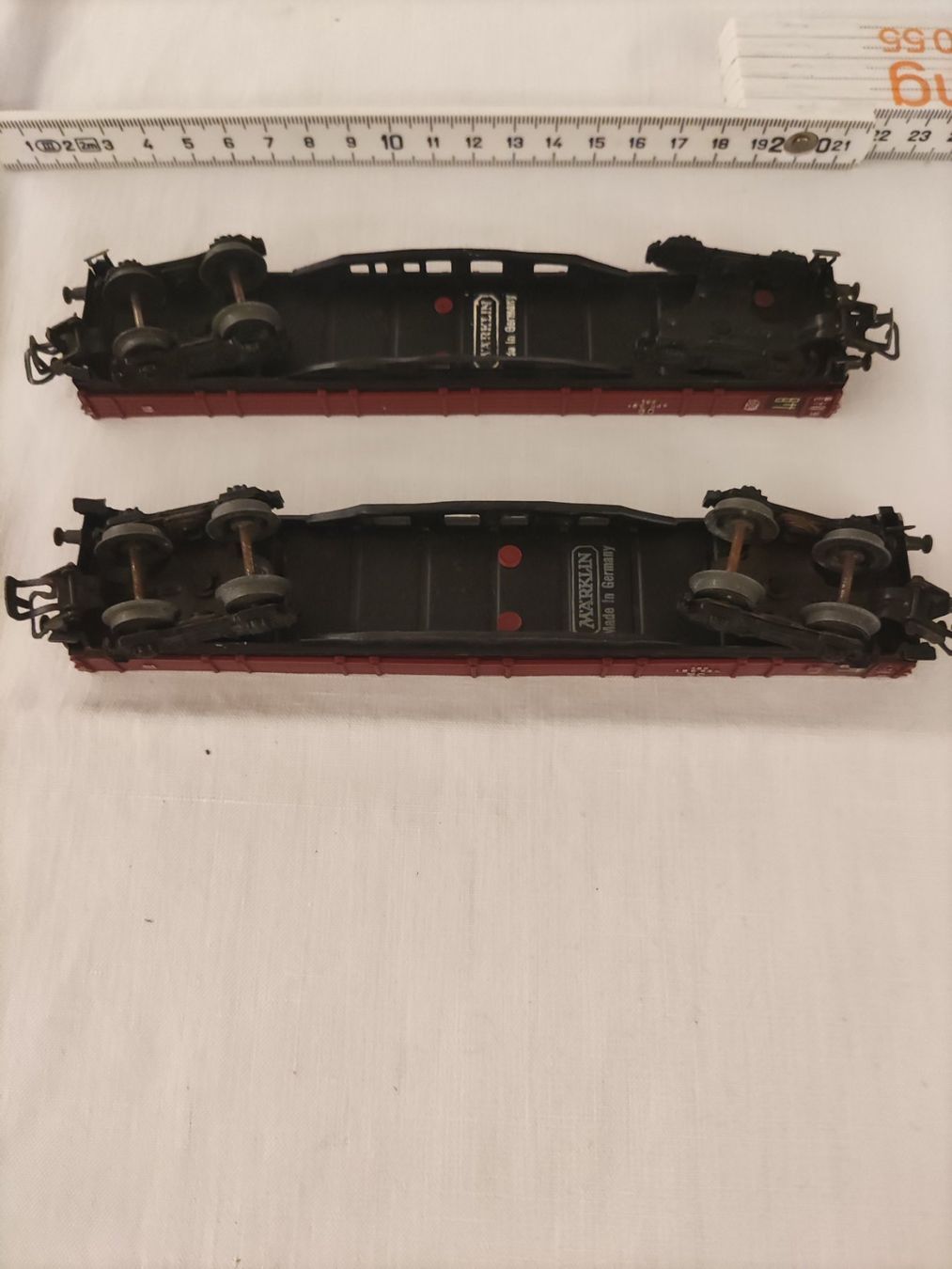 Märklin Modellini di ferrovie: Märklin 2 Güterwagen ca 1964 – Usato da Solothurn venduto da Csw1 3