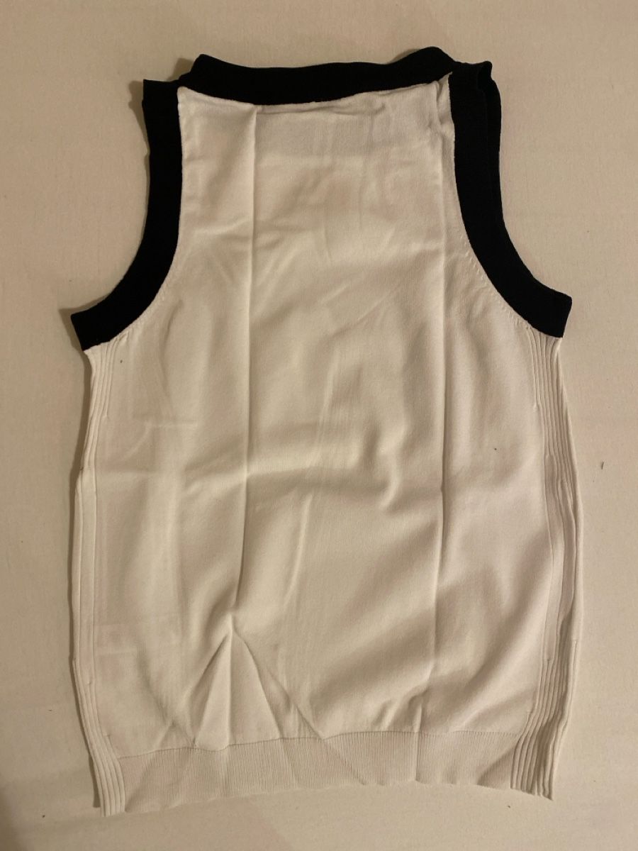 Benetton Top: Benetton Top, Schwarz/Weiss, Grösse S – Usato da Gossau SG venduto da MRS13 1