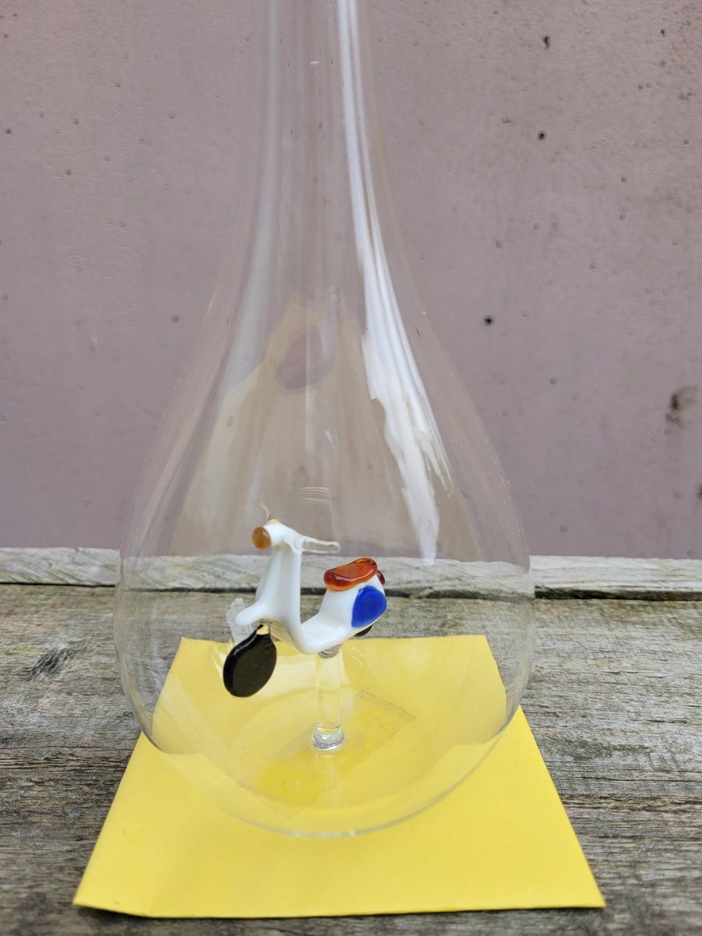 Altro: Mundgeblasene GLAS Schnapsflasche mit Vespa - Roller Objekt – Nuovo e nell'imballaggio originale da Nottwil venduto da echtMOMO 1