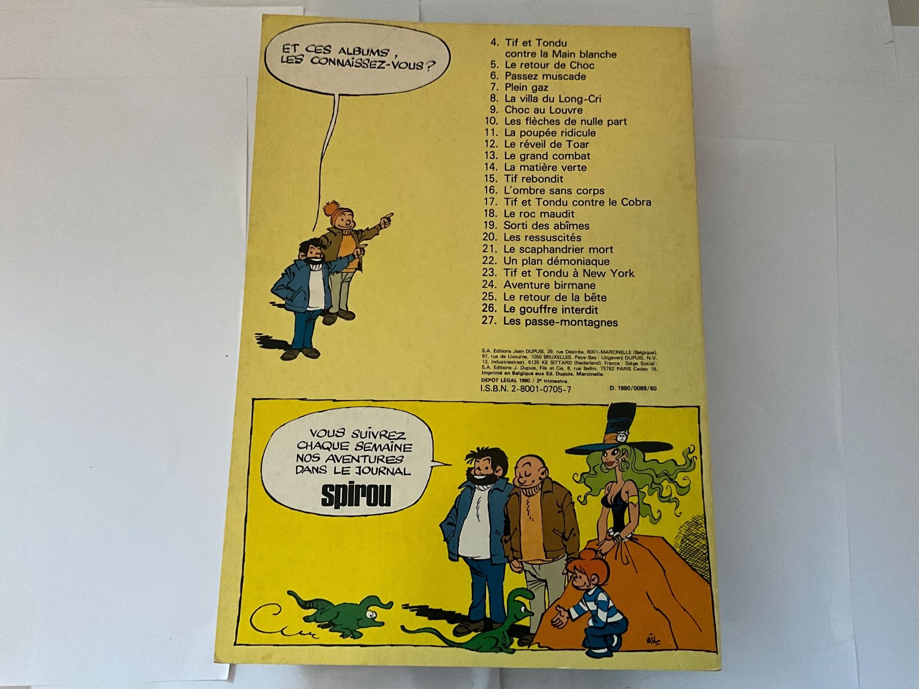 Fumetti: EO Tif et Tondu T.28 - Metamorphoses – Usato da Agriswil venduto da Ueli03 1