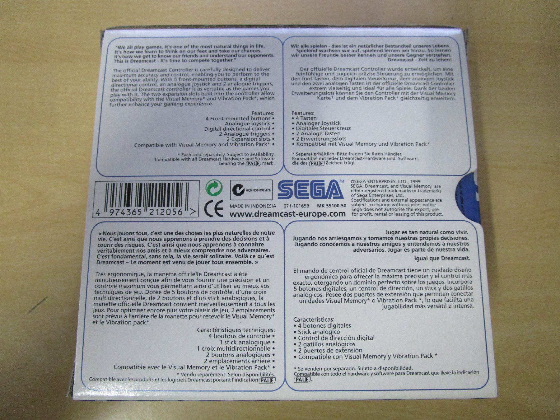 Controller: Original Sega Dreamcast Controller - Neuware - Sega DC Neu – Nuovo e nell'imballaggio originale da Goldau venduto da agestuffer 1