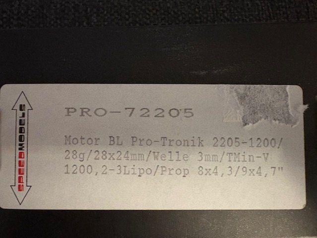 Moteurs: PRO-72205 Motor BL Pro-Tronik 2205-1200 – Neuf avec emballage d'origine à Würenlingen par Delfinli1 1