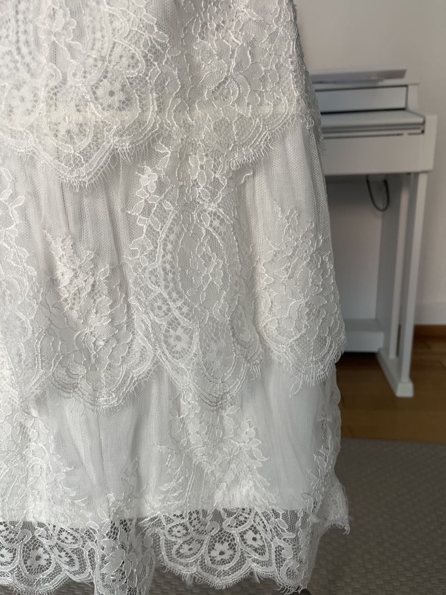 H&M Kleider: Kleid in Weiss mit Spitze, H&M, 38 – Gebraucht aus Solothurn von Bobesch08 6