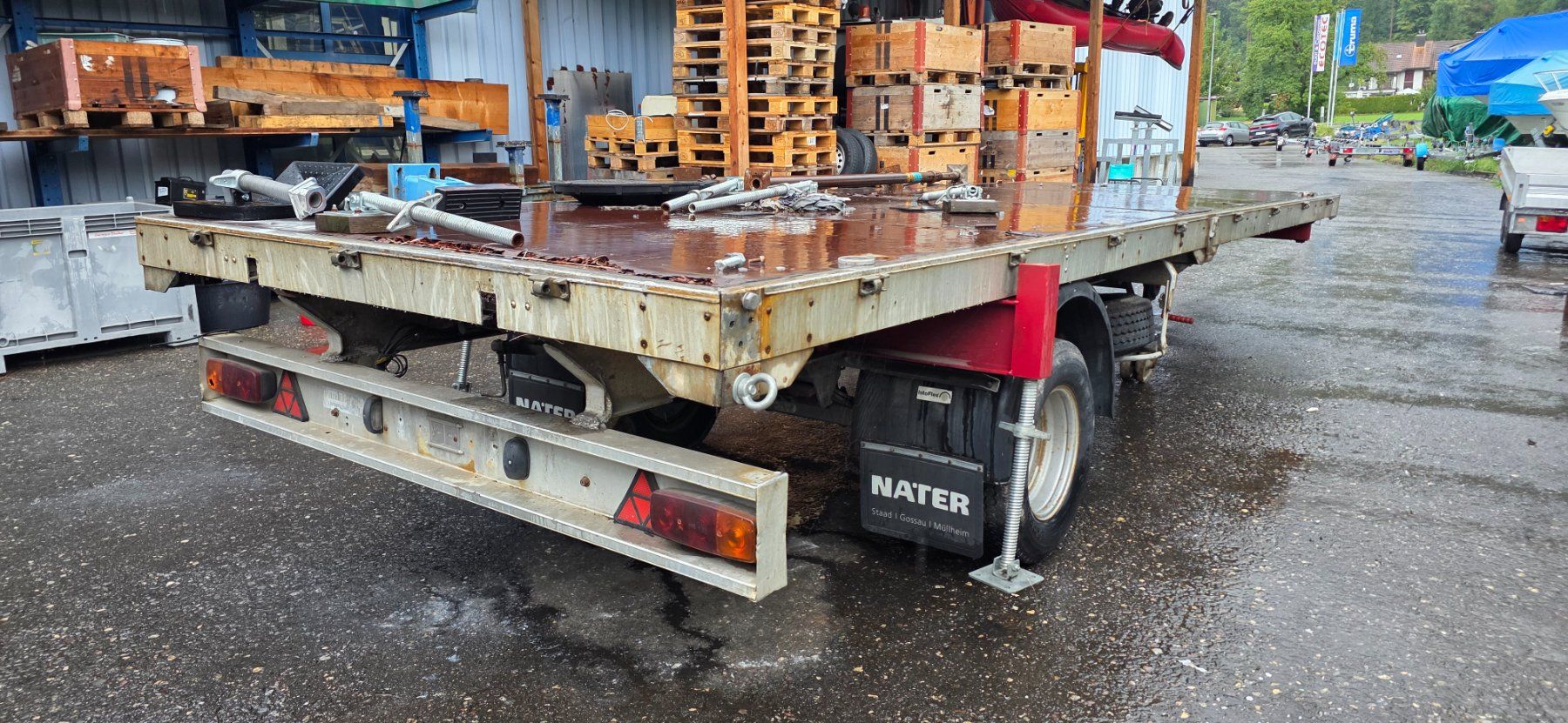 Fankhauser Anhänger: Lastwagen Anhänger alt – Defekt aus Dürnten von Runox-Verkauf 2