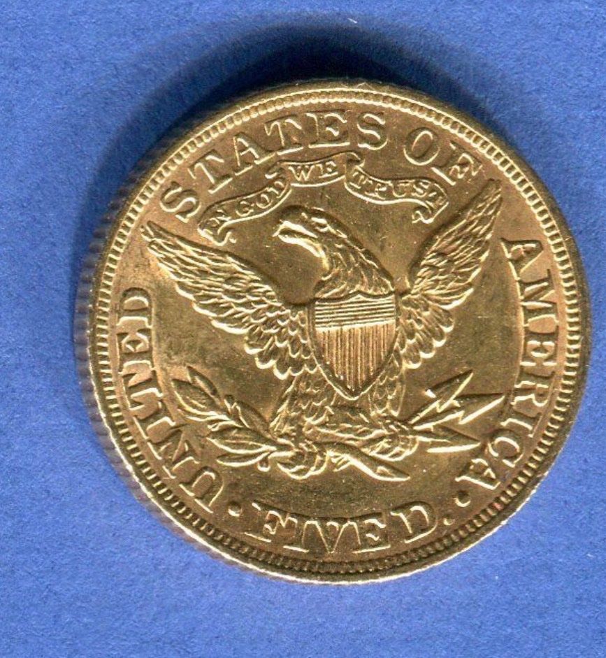 Toutes les monnaies: USA 5 Dollars 1894 Top Gold – D'occasion à Basel par G.SALE.1