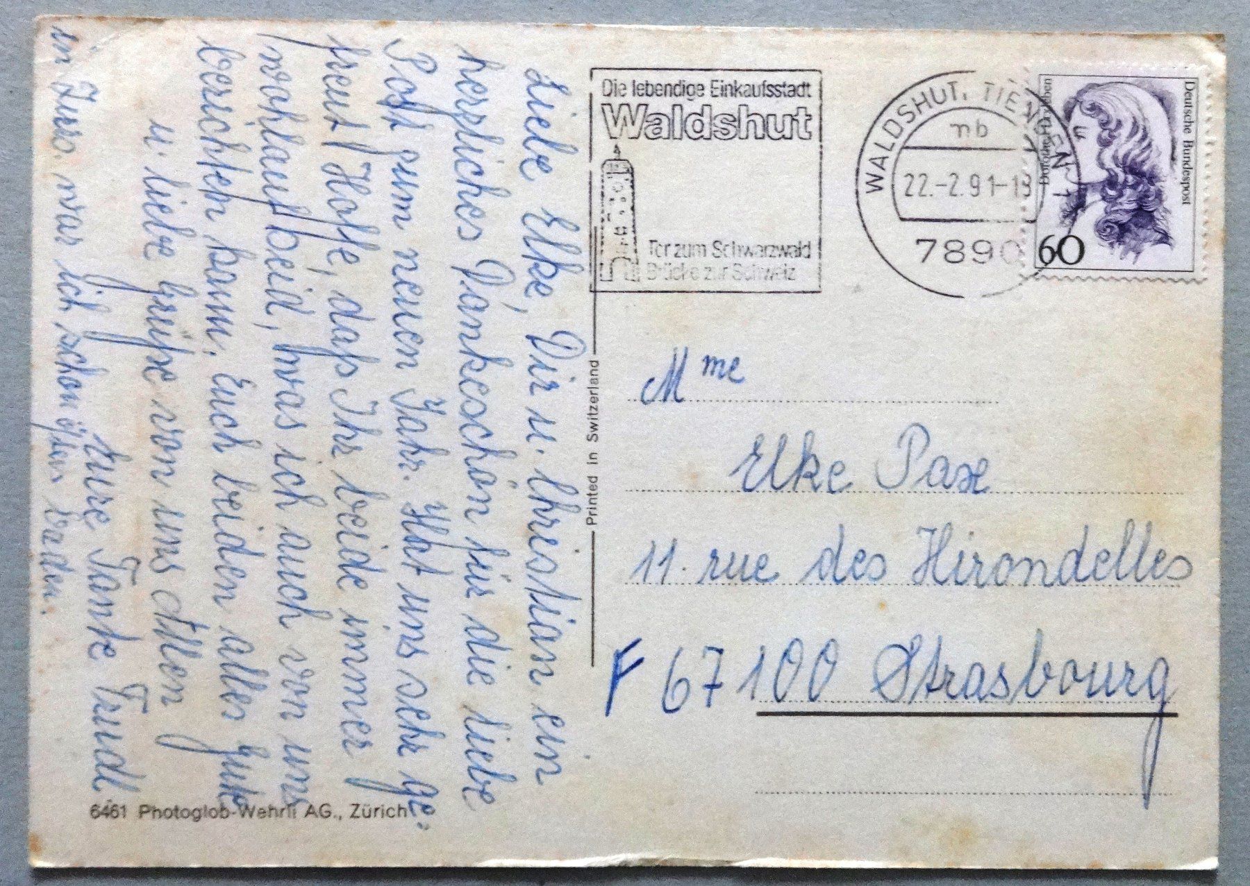 Cartoline postali: Thermalbad Zurzach – Difettoso da Fétigny venduto da Billy2miny 1
