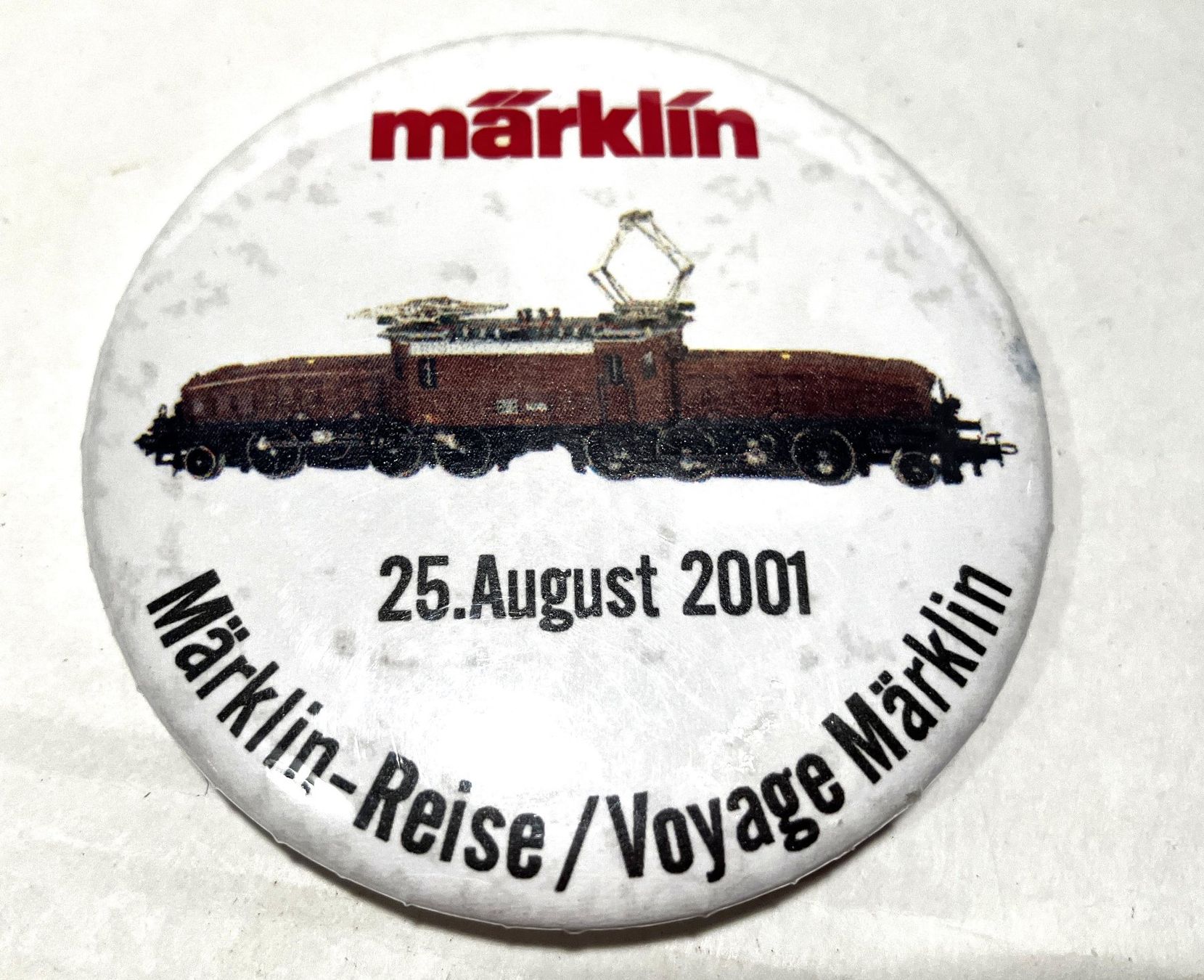 Plaketten & Abzeichen: Pin Märklin-Reise 25.August 2001 – Gebraucht aus Zürich von foufou2000