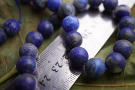 Lapis Natur 10mm Kugel Strang   Schmuck Produktion