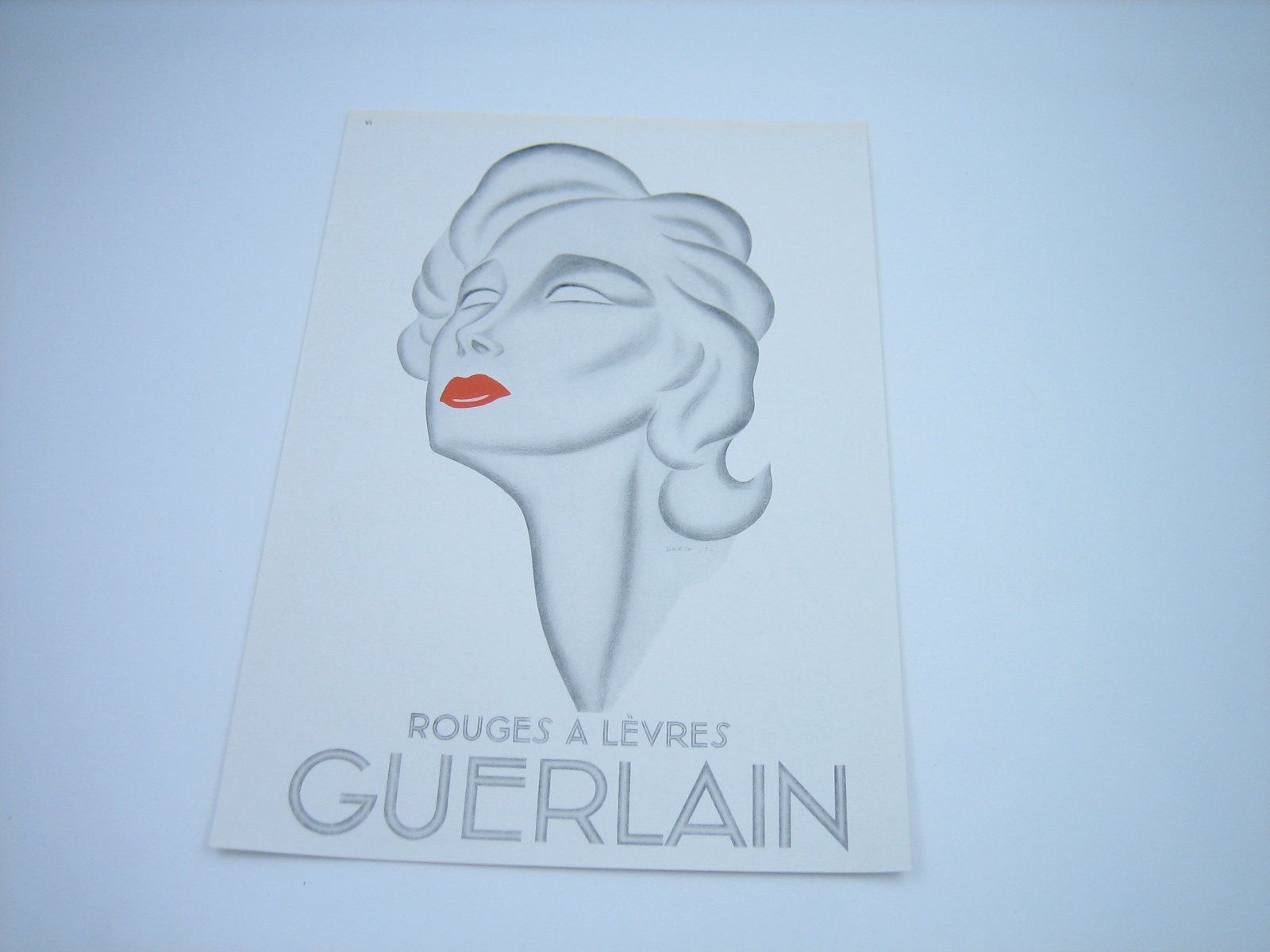 Foto & Immagini: Guerlain Rouges A Lèvres Lippenstift altes Werbeblatt – Usato da Zürich venduto da Tomi118 3
