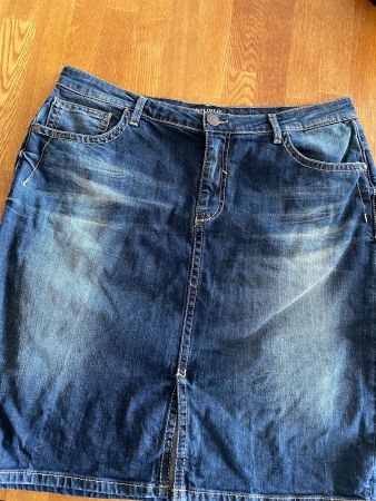 Jeansrock Blue Fire Co blau Used Look guter Zustand