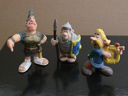 3 Asterix Figuren Bully Sammelfiguren gebrauchter Zustand