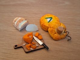 Handmade Kürbissuppe Set für Puppenhaus