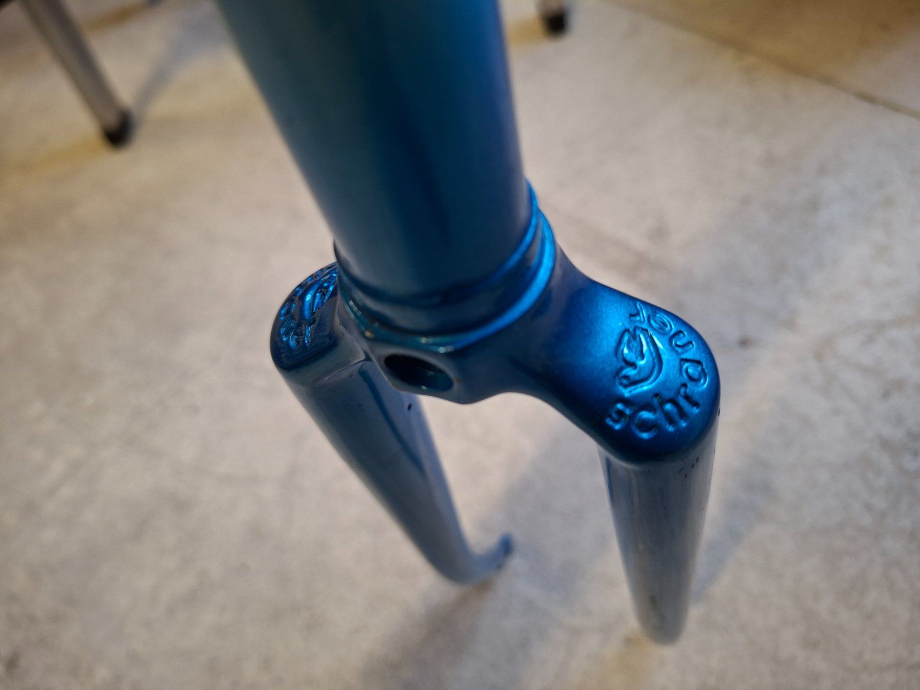 Pezzi di ricambio: Fahrrad-Rahmen mit blauer Gabel – Usato da Wettingen venduto da Wendemarket 8