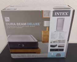 *DURA BEAM - LUFTBETT - DELUXE* 99 X 191/X 33/GRAU/ANL./NEU