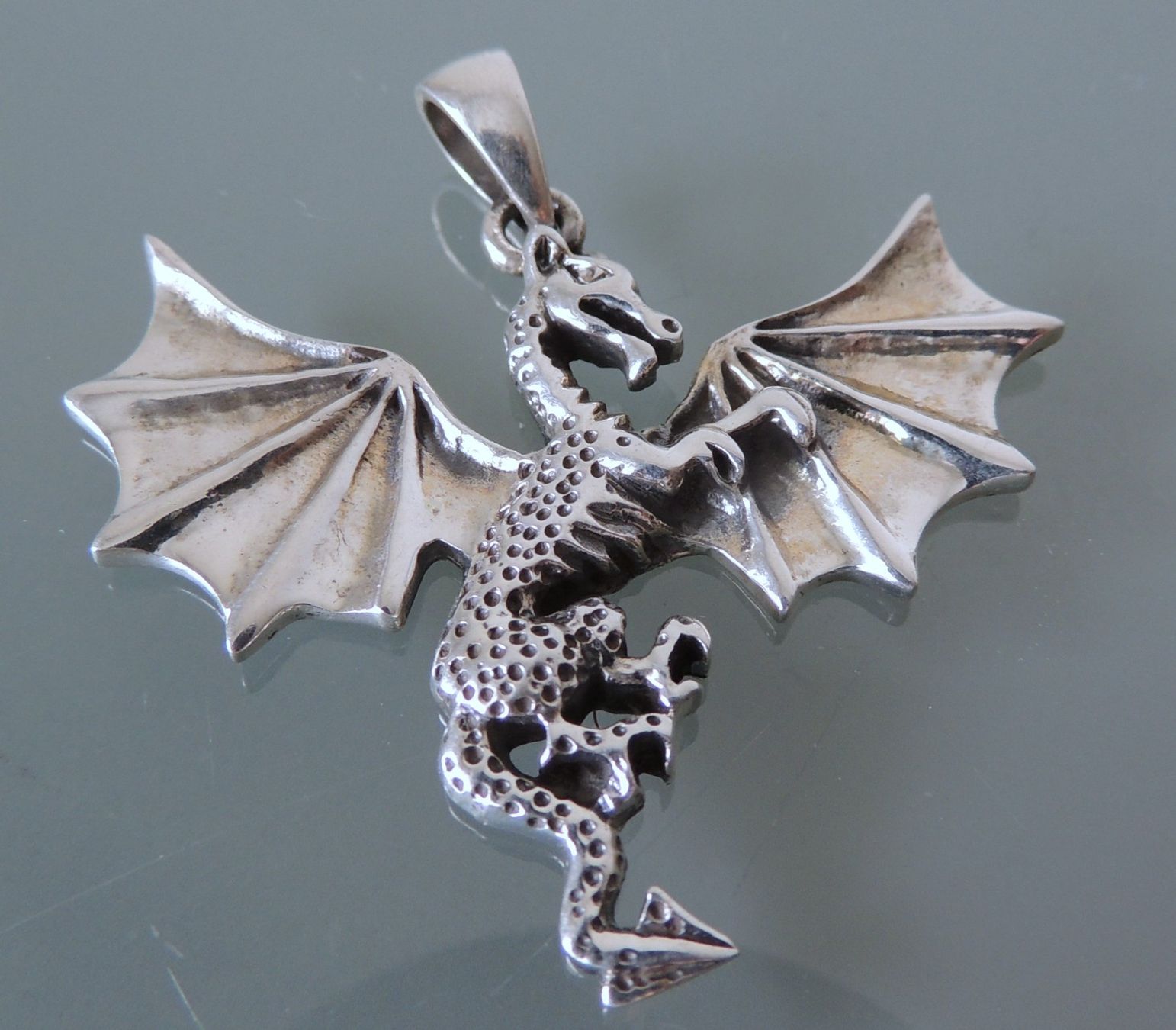 Ciondoli: Silber 925 Anhänger 47 mm Drache – Nuovo (secondo la descrizione) da Waldenburg venduto da schaller707