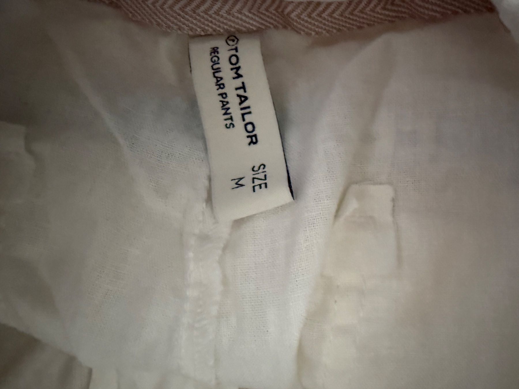 Tom Tailor Pantaloni: Tom Tailor Linen Pants, Size M, White, Summer Ready! – Usato da Zürich venduto da Vma_reuse 9