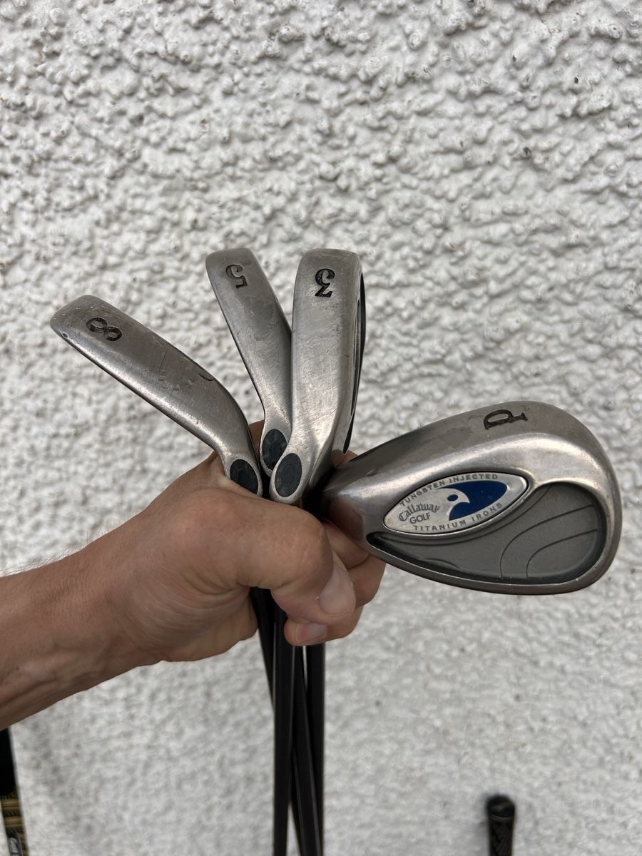Schläger & Sets: 11 Golfschläger Links mit Tasche und Caddy – Gebraucht aus Berikon von Zimmodan 2