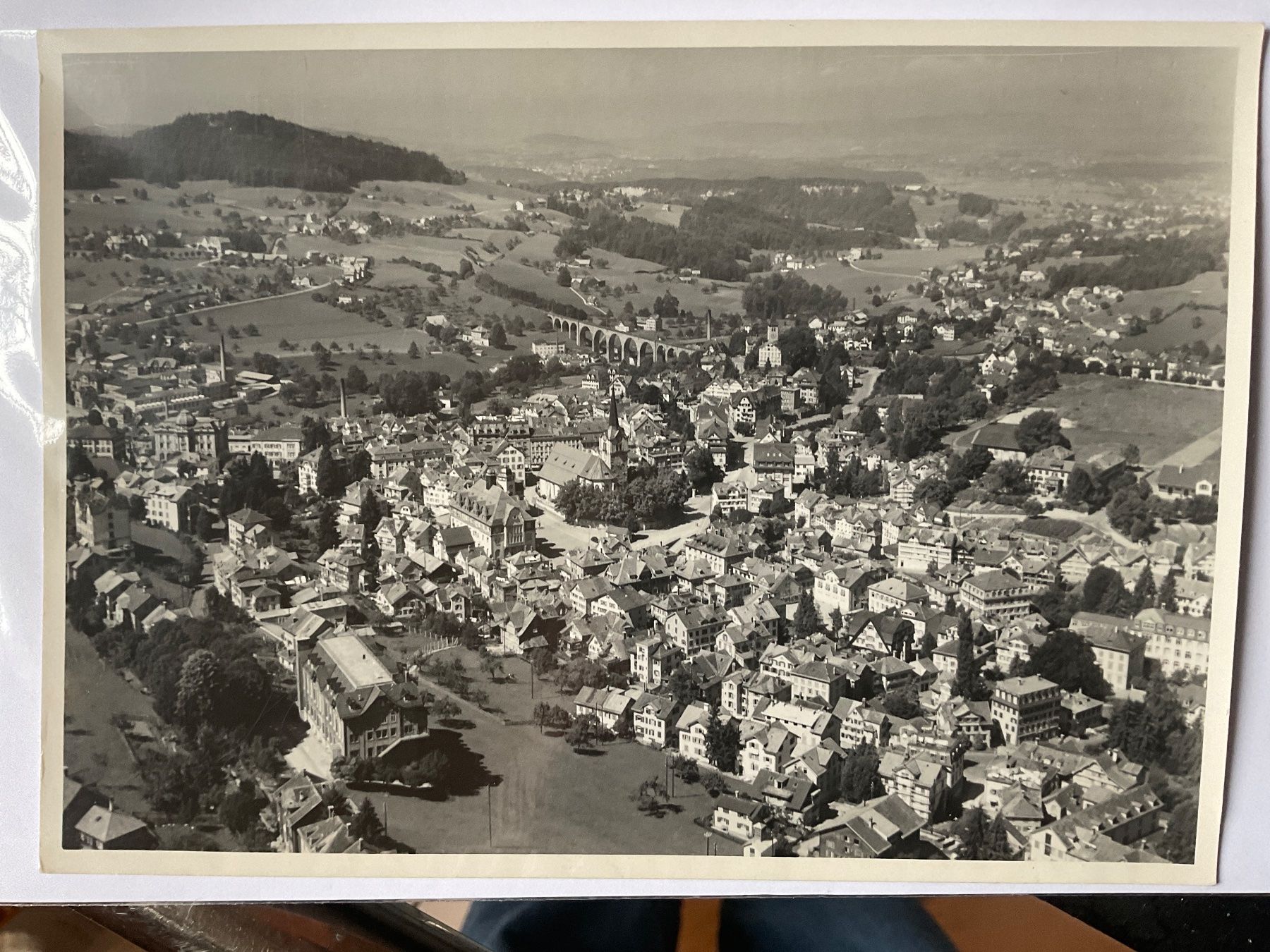 Cartoline postali: Luftaufnahme Herisau, 1948 – Usato da Tecknau venduto da bleilaus 1