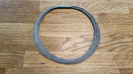 Elegante Stahlkette Magnetverschluss, Länge ca. 46 cm