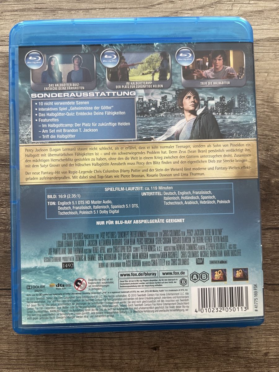 Tutti i DVDs: Percy Jackson - Diebe im Olymp, Blu-ray Disc – Usato da Frutigen venduto da abr_w5b2 2