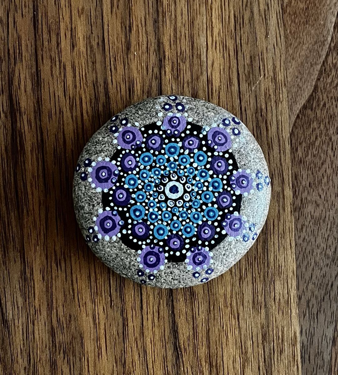 Tutte le decorazioni: Handbemalter Mandala-Stein, Deko, Glücksbringer, Geschenk – Nuovo e nell'imballaggio originale da Luzern venduto da sil_v7yf 2