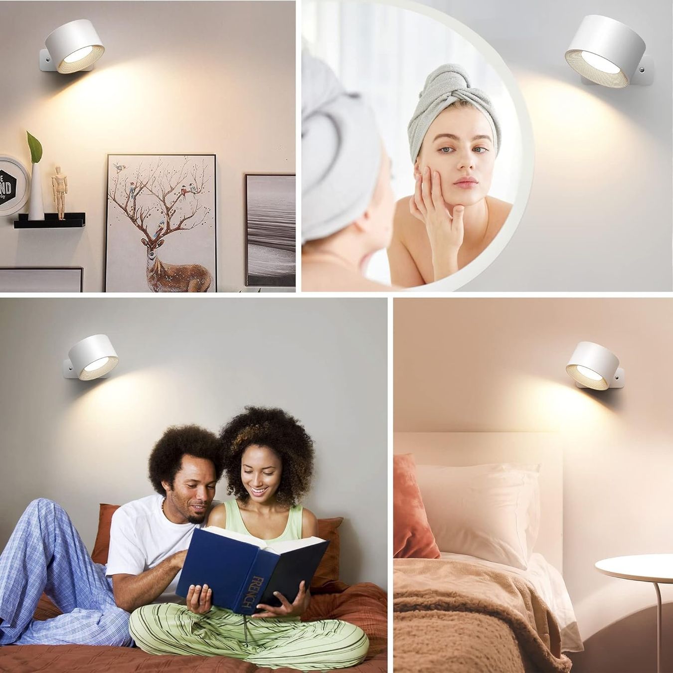 Lampade: 2 Stück Touch-Control LED Wandleuchte Innen – Nuovo e nell'imballaggio originale da Châtelaine venduto da topshop.switzerland 6