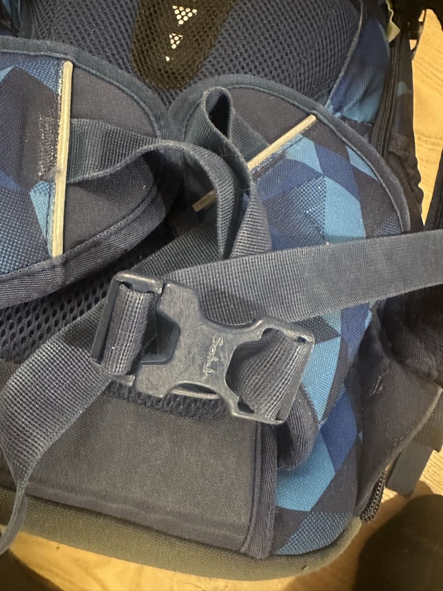 Satch Zaini: Satch Rucksack blau gemustert oft gebraucht – Usato da Regensberg venduto da Chura 4