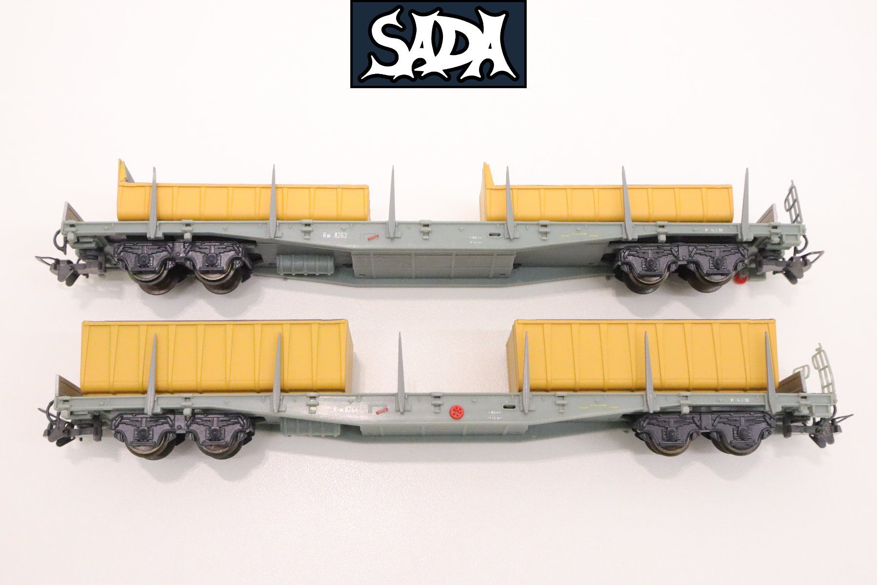 D+R Modellbahn 28262 + 28264 Plattformwagen, DC H0m (Gebraucht) in ...