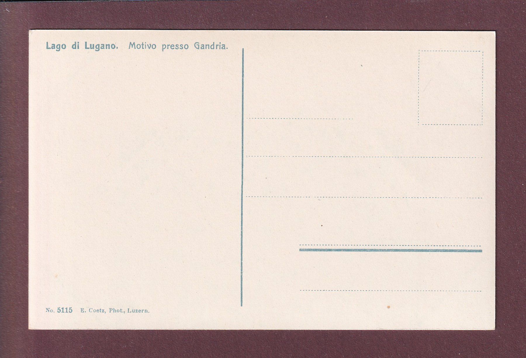 Cartoline postali: Motivo presso GANDRIA – Usato da Pully venduto da nicecards 1