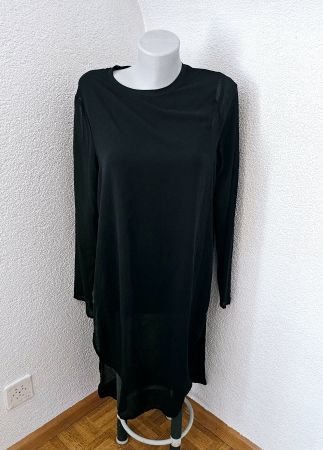 schwarzes Kleid Gr. M 2in1 Piazza Italia Gothic x Business