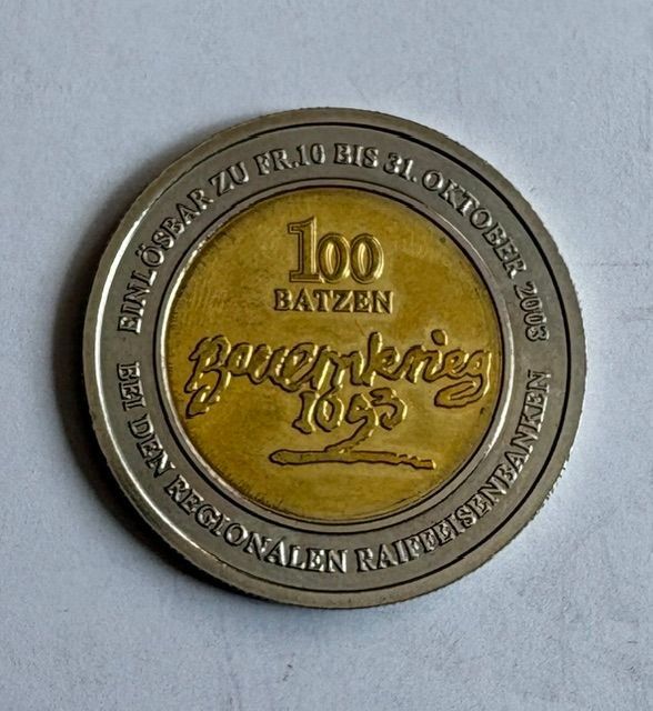 Tutti le monete: Gedenktaler Bauernkrieg – Nuovo (secondo la descrizione) da Zürich venduto da T62om 1