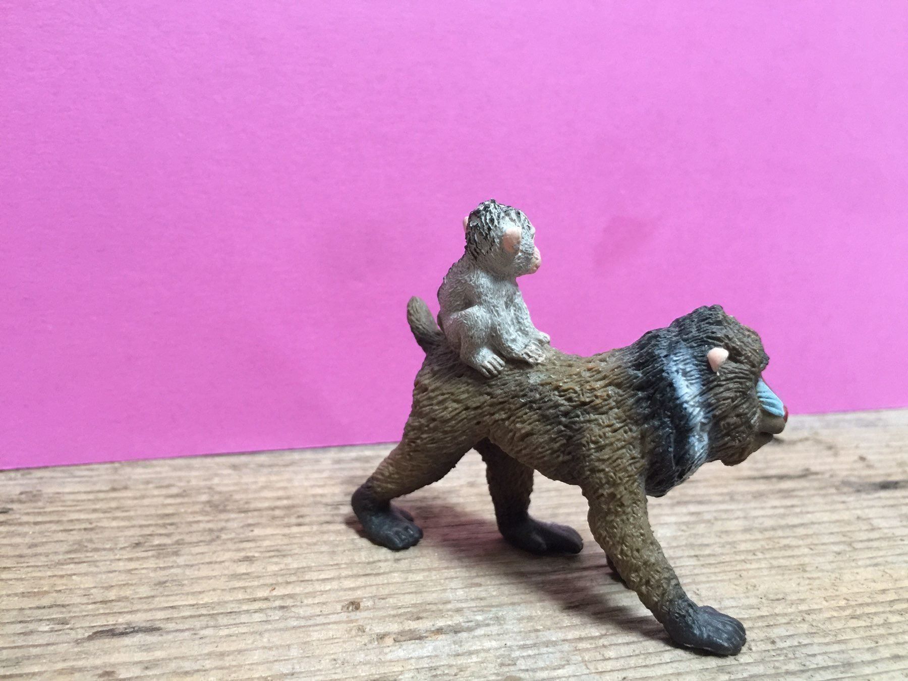 Schleich Statuette: Schleich Mandrill Weibchen Baby Affe – Nuovo (secondo la descrizione) da Ennetbaden venduto da mapa05 1