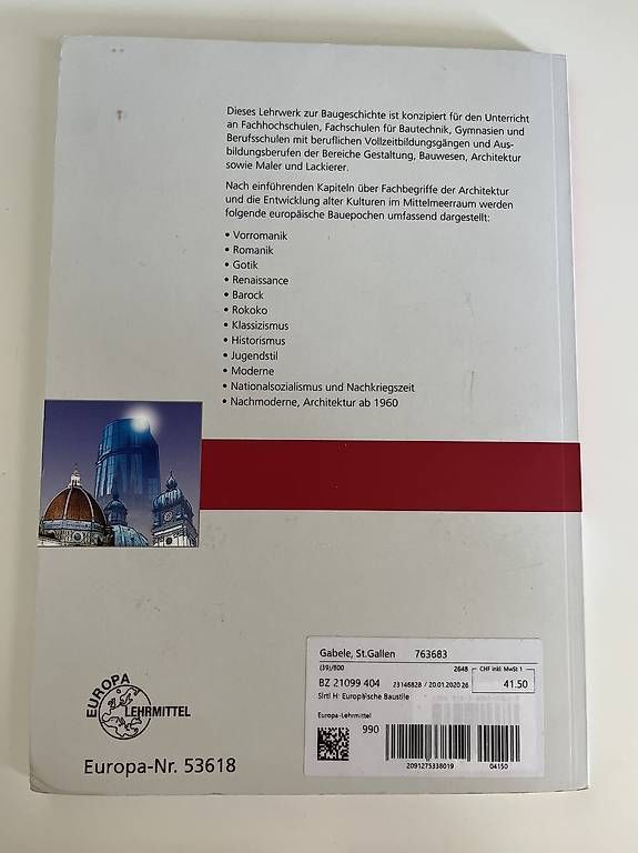 Libri: Buch: Europäische Baustile – Usato da Lichtensteig venduto da sin_d8wb 4