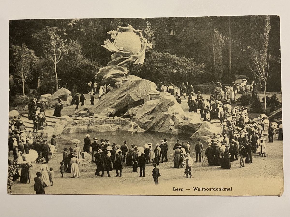 Cartoline postali: Postkarte Bern - Weltpostdenkmal – Usato da Bauma venduto da Baumer71