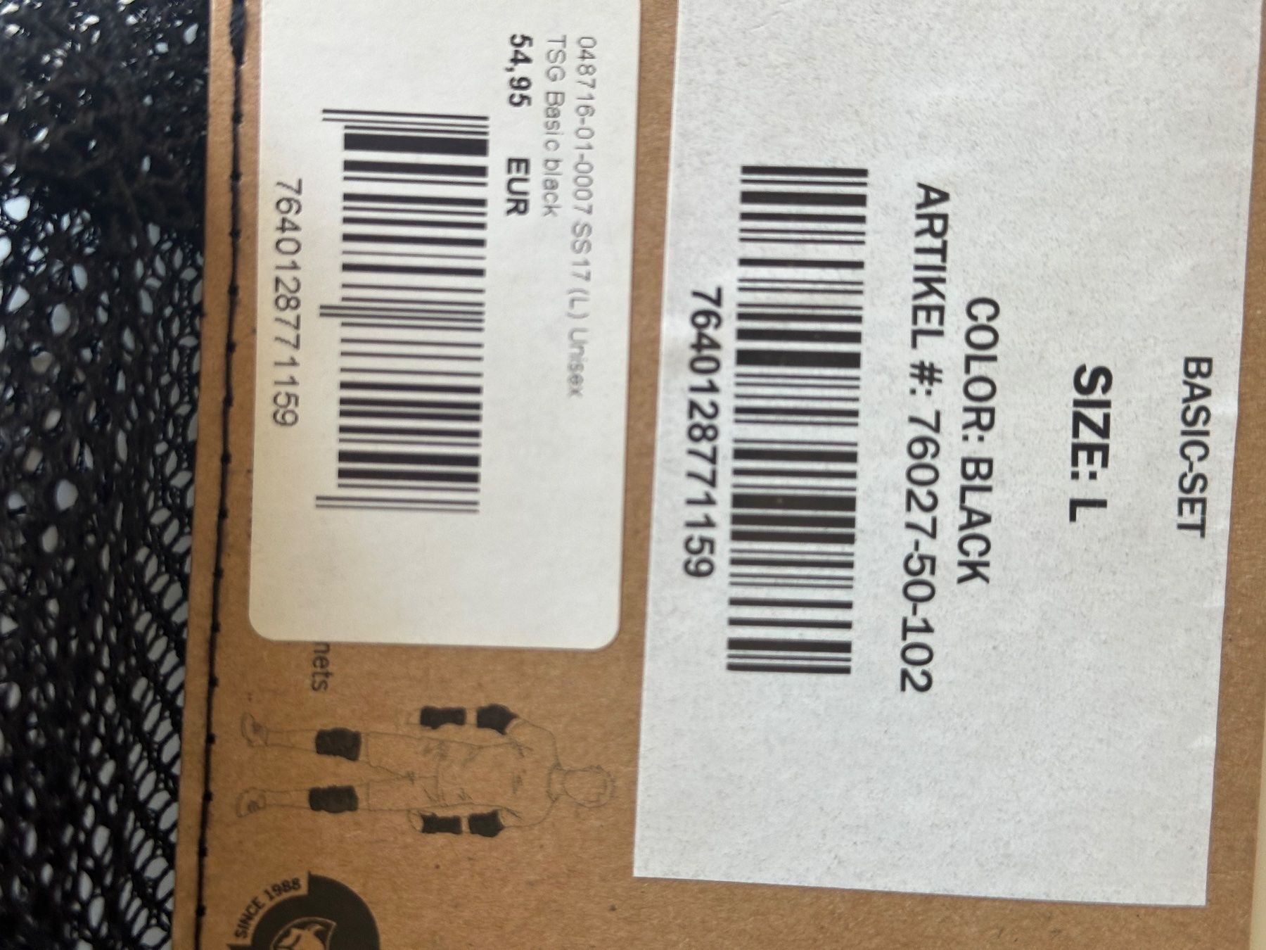 Schutz & Schoner: TSG Protektoren Set Basic schwarz Grösse L gebraucht – Neu und originalverpackt aus Zürich von thewalkingdad 1