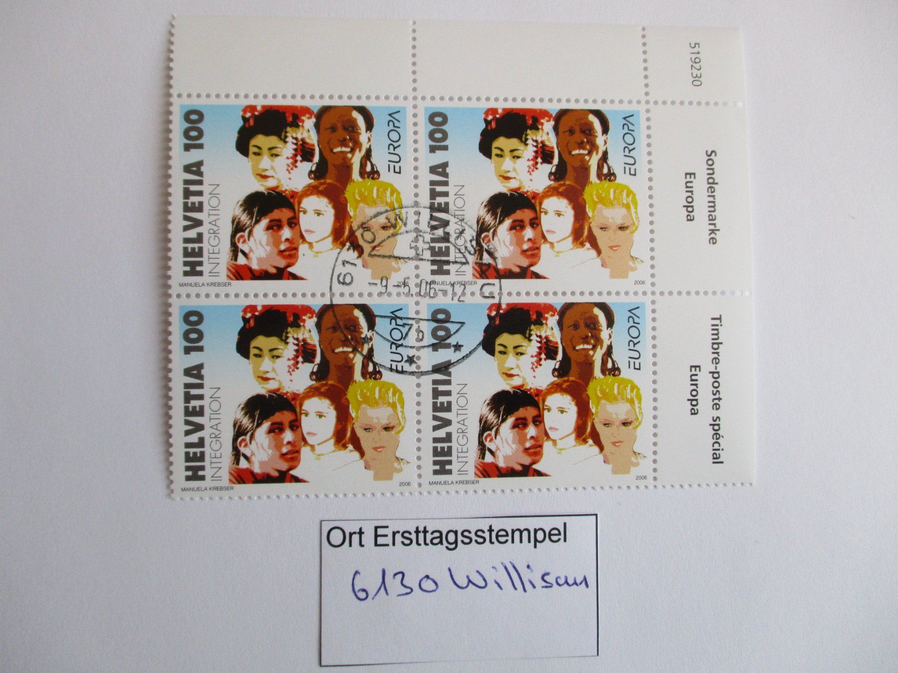 Tutti i francobolli: Viererblock mit Ort Ersttagsstempel 6130 Willisau – Usato da Langnau b. Reiden venduto da Aktuell88