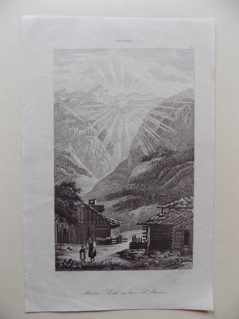 Gravures: Elm Martinsloch – D'occasion à Risch par Rischli15 1