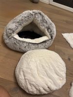 Kuschelhöhle für Haustiere grau weiss guter Zustand
