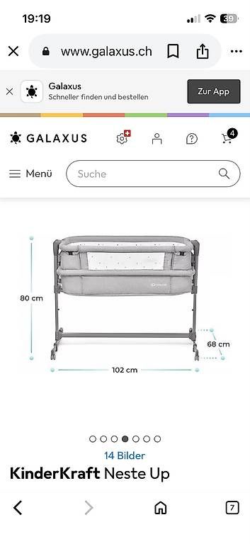 Kinderkraft Lits: Beistellbett Kinderkraft – D'occasion à Stüsslingen par MiBachmann 4